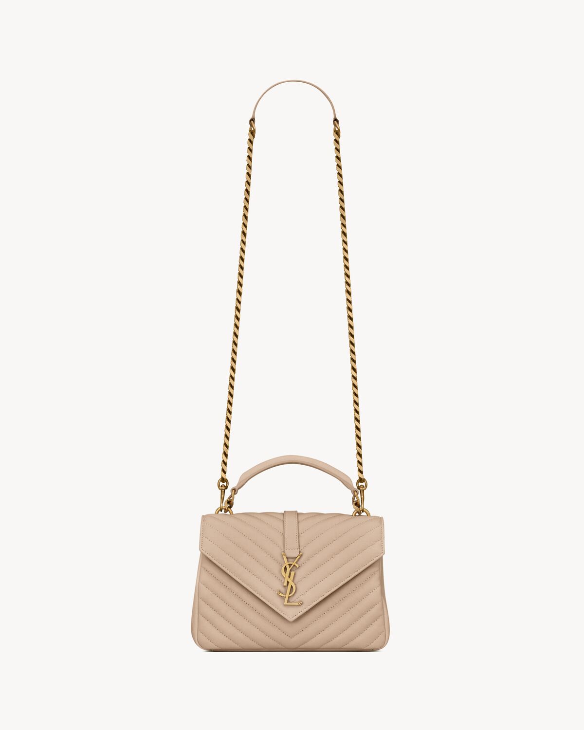 YSL College Medium in Quilted Leather - Image 1